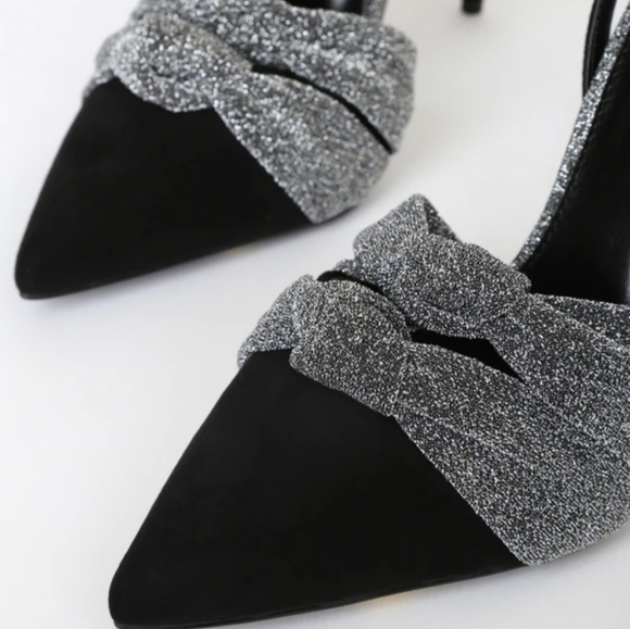 NWT Lulu's Santina Pointed-Toe Ankle Strap Stilettos in Women's 9 - Picture 3 of 10